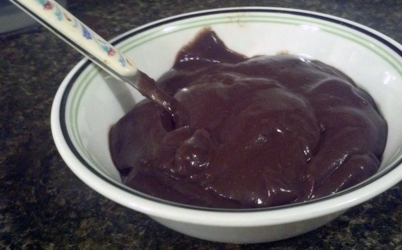 Chocolate Pudding – made with gelatin